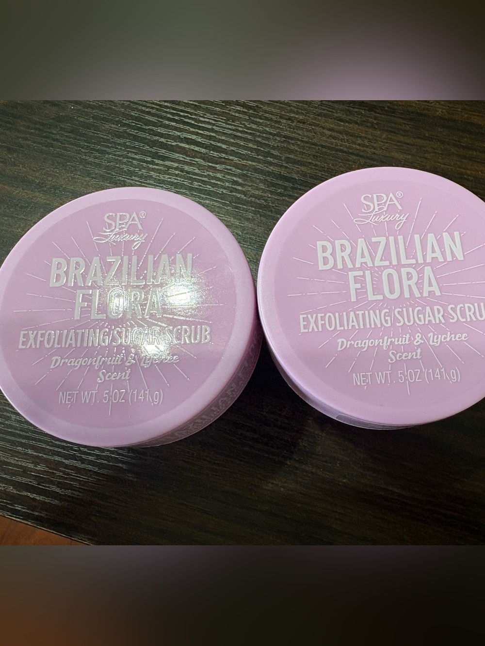 Brazilian Flora Exfoliating Sugar Scrub - Pink (Dragonfruit & Lychee)